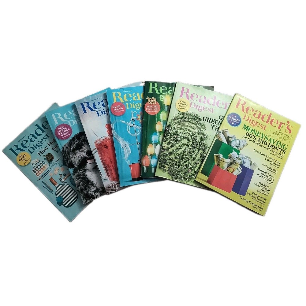 Reader's Digest Magazine Lot of 7 2024 Important Topics of interest